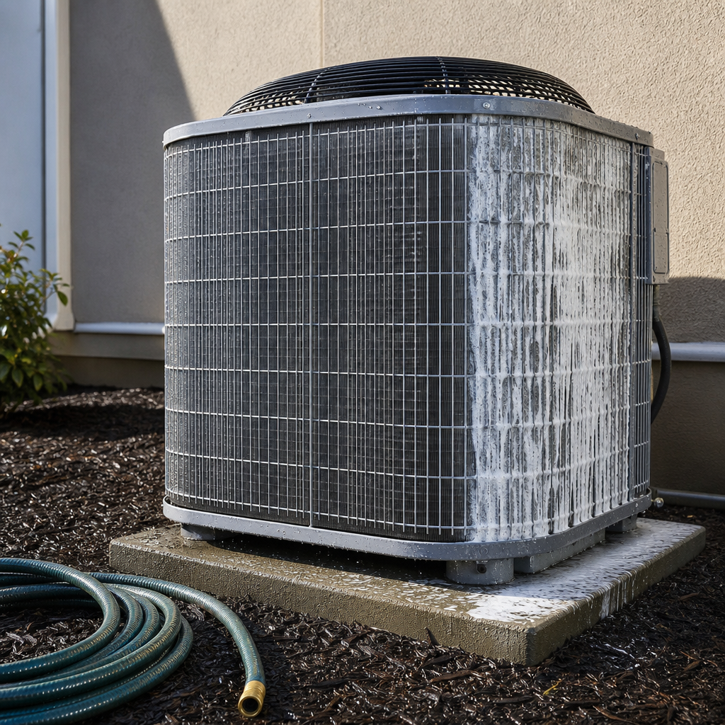AC Condenser Cleaning — 435 PowerWash, Kansas City metro