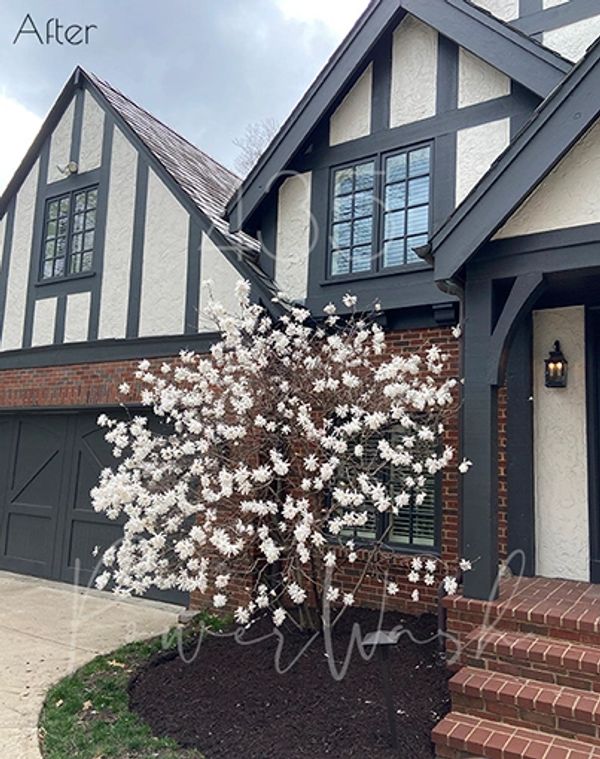 Roof cleaning, slate tile. Get ready for your Spring gathering party! North Joco, Kansas