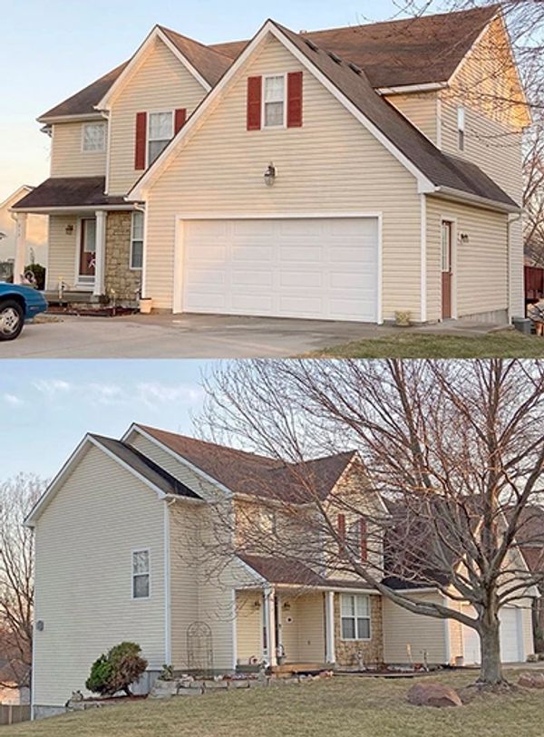 Housewash in Lansing, Kansas. Wonderful Client!